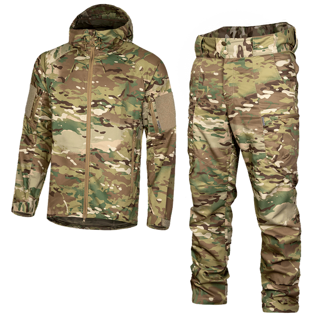 Легка Чоловіча Форма Куртка з капюшоном + Штани / Костюм CamoTec мультикам / Твіловий Комплект розмір XL - зображення 1
