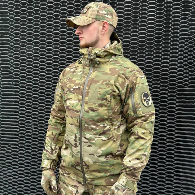 Демисезонная мужская Куртка De Lux с Капюшоном и усиленными Вставками мультикам размер L - изображение 1