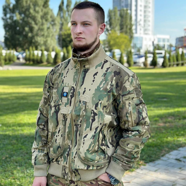 Мужская водонепроницаемая Куртка с системой Вентиляции / Стильный Бомбер мультикам размер L - изображение 1