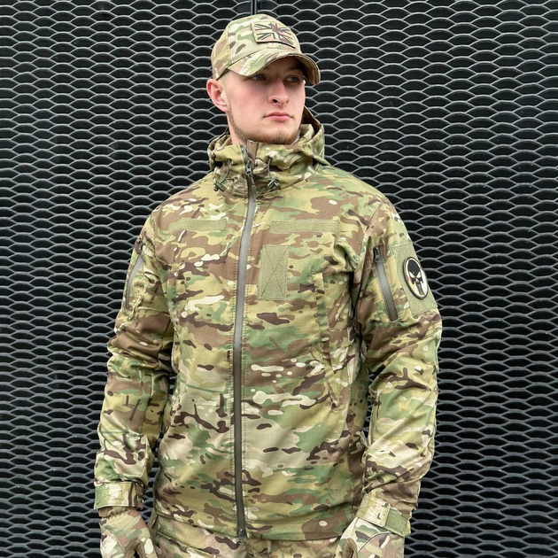 Демисезонная мужская Куртка De Lux с Капюшоном и усиленными Вставками мультикам размер XL - изображение 2