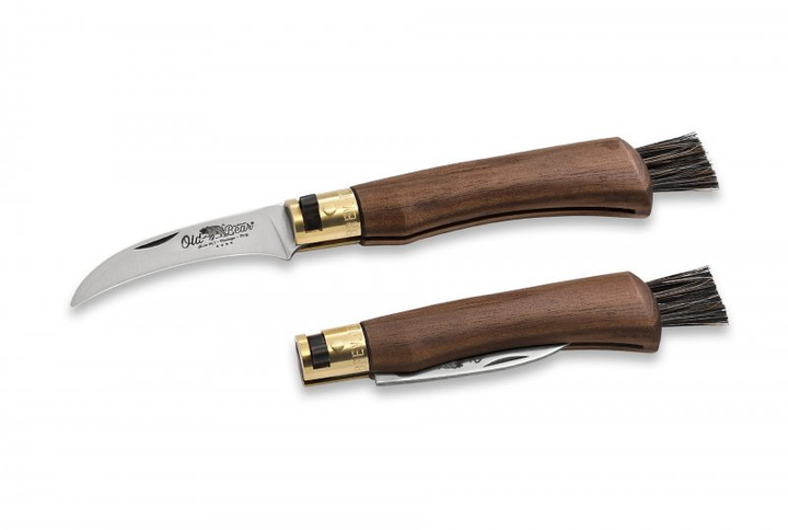 Нож грибника Antonini Old Bear "M" 19 см, рукоятка - орех с кисточкой, сталь - 420AISI, арт.9387/19LN - изображение 1