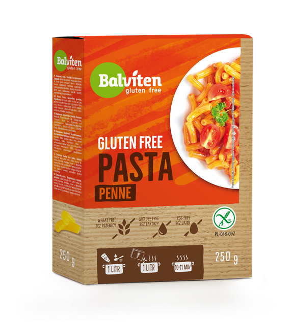 Макарони без глютену пір'я Penne Balviten 250 г - Фото 1 Макарони без глютену пір'я Penne Balviten 250 г - зображення 1