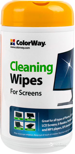 Серветки для чищення ColorWay для чистки LCD / TFT моніторів 100 шт (CW-1071) - зображення 2