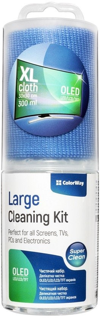 Великий чистячий набір 2 в 1 ColorWay для всіх типів екранів та оргтехніки (CW-5230) - зображення 1