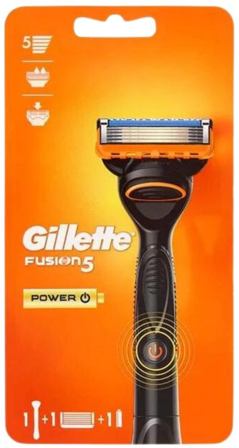 Станок для гоління чоловічий Gillette Fusion5 Power з 1 змінним картриджем (7702018867110) - зображення 1
