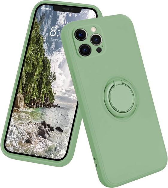 Панель Beline Silicone Ring для Apple iPhone 12 Pro Max Green apple (5903919069395) - зображення 1