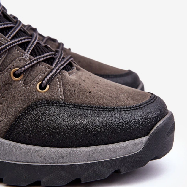 Buty trekkingowe męskie wysokie Fontanoe 41 Ciemnobrązowe (5905677969276) - obraz 6