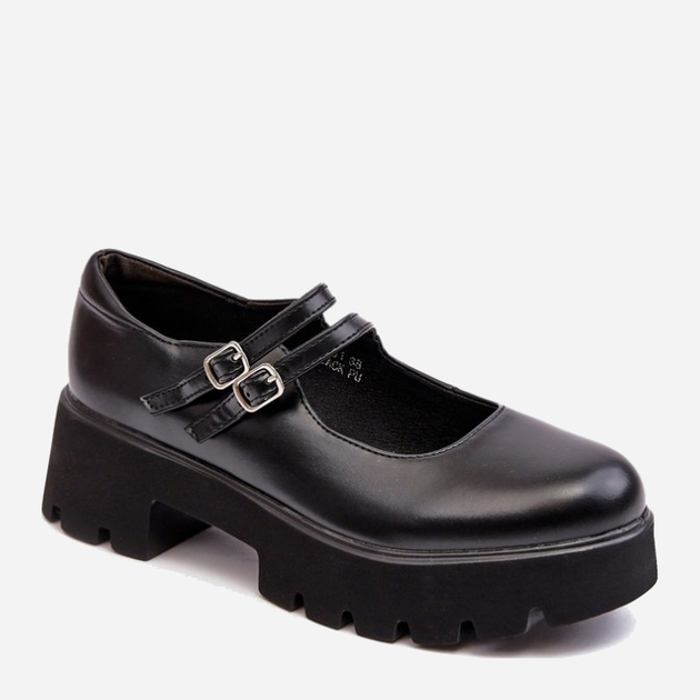 Buty Mary Jane damskie Saviwa 36 Czarne (5905677953572) - obraz 2