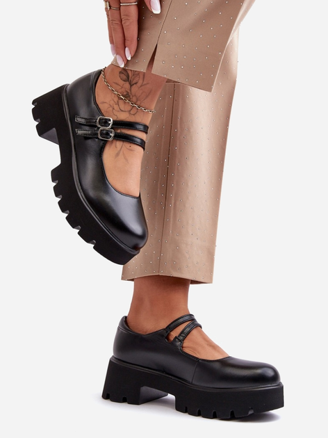 Buty Mary Jane damskie Saviwa 36 Czarne (5905677953572) - obraz 3