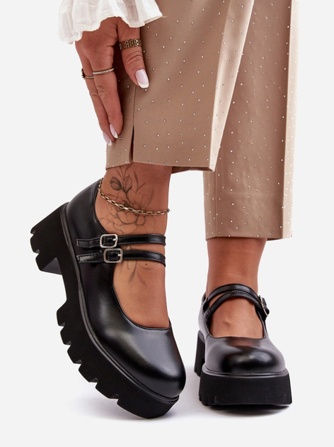 Buty Mary Jane damskie Saviwa 36 Czarne (5905677953572) - obraz 5
