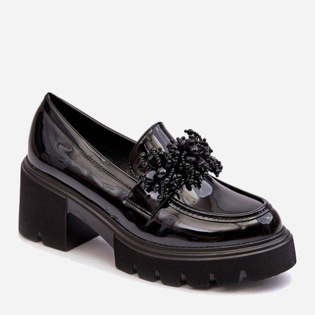 Loafersy damskie na obcasie Renesma 41 Czarne (5905677953749) - obraz 2