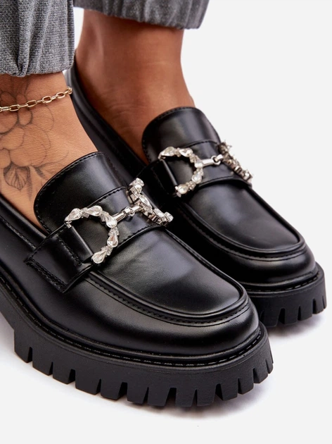 Loafersy damskie Lemmitty 37 Czarne (5905677952988) - obraz 8