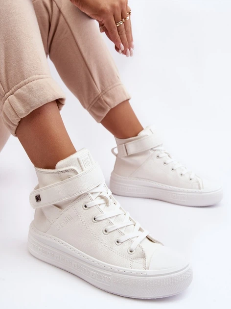 Жіночі кеди високі Big Star MM274006 41 Білі (5900714657161) - зображення 4