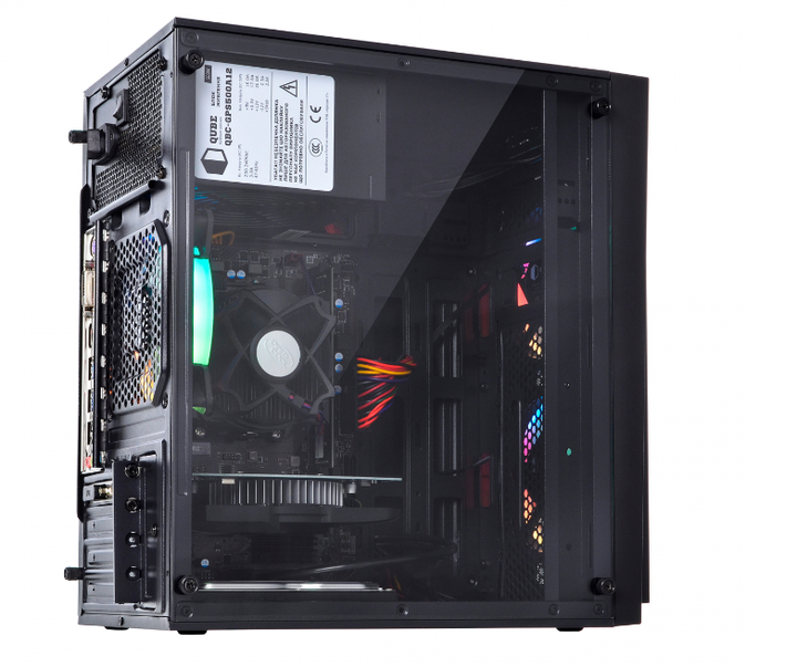 Игровой ПК QUBE QBC01 RGB Tower / Intel Core i3-10100F (4 (8) ядра по 3.6 - 4.3 GHz) / 8 GB DDR4 / 480 GB SSD / AMD Radeon RX 560, 4 GB GDDR5, 128-bit / PRIME H410M-K / 500W - Фото 5 Игровой ПК QUBE QBC01 RGB Tower / Intel Core i3-10100F (4 (8) ядра по 3.6 - 4.3 GHz) / 8 GB DDR4 / 480 GB SSD / AMD Radeon RX 560, 4 GB GDDR5, 128-bit / PRIME H410M-K / 500W - изображение 5