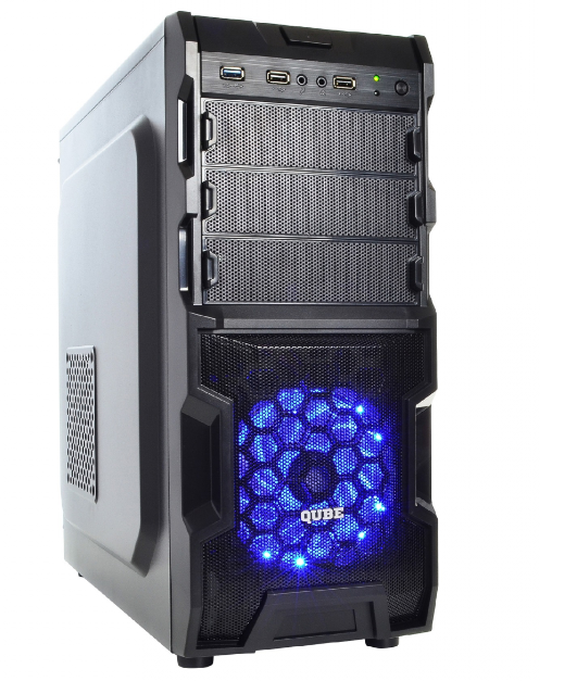 Игровой ПК QUBE QB932A U3 Tower / Intel Core i3-10100F (4 (8) ядра по 3.6 - 4.3 GHz) / 8 GB DDR4 / 1 TB HDD / nVidia GeForce GTX 1650, 4 GB GDDR5, 128-bit / 500W / PRIME H410M-K - изображение 5