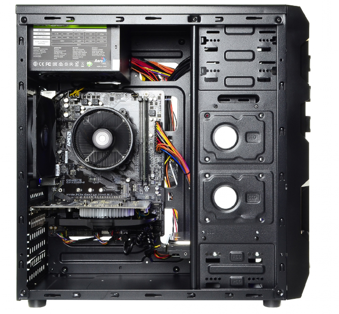 Игровой ПК QUBE QB932A U3 Tower / Intel Core i3-10100F (4 (8) ядра по 3.6 - 4.3 GHz) / 8 GB DDR4 / 1 TB HDD / nVidia GeForce GTX 1650, 4 GB GDDR5, 128-bit / 500W / PRIME H410M-K - изображение 9