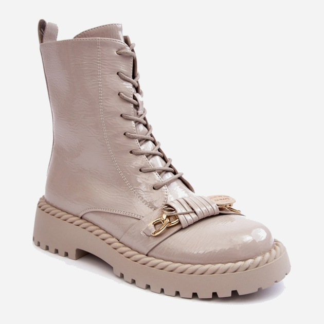 Жіночі зимові черевики високі S.Barski D&A MR870-67 40 Світло-сірі (5905677949476) - зображення 2