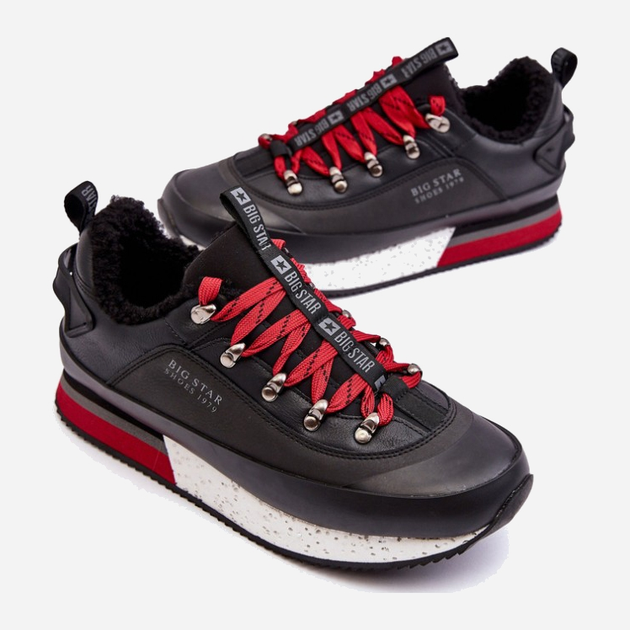 Чоловічі зимові кросівки Big Star MM174111 43 Чорні (5900714685324) - зображення 5