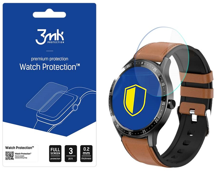 Набір захисного скла 3MK FlexibleGlass для Maxcom FW43 Watch 3 шт (5903108536028) - зображення 1