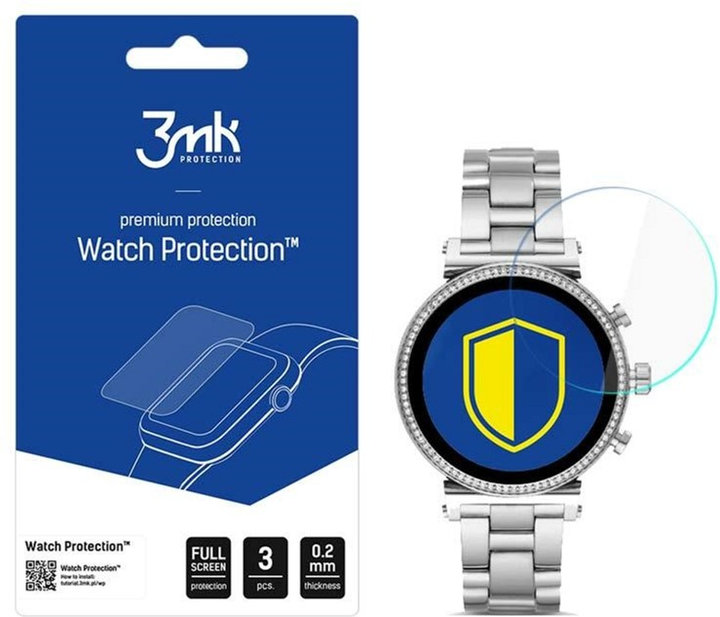 Набір захисного скла 3MK FlexibleGlass для Watch Michael Kors Watch Sofie MKT5061 3 шт (5903108490191) - зображення 1