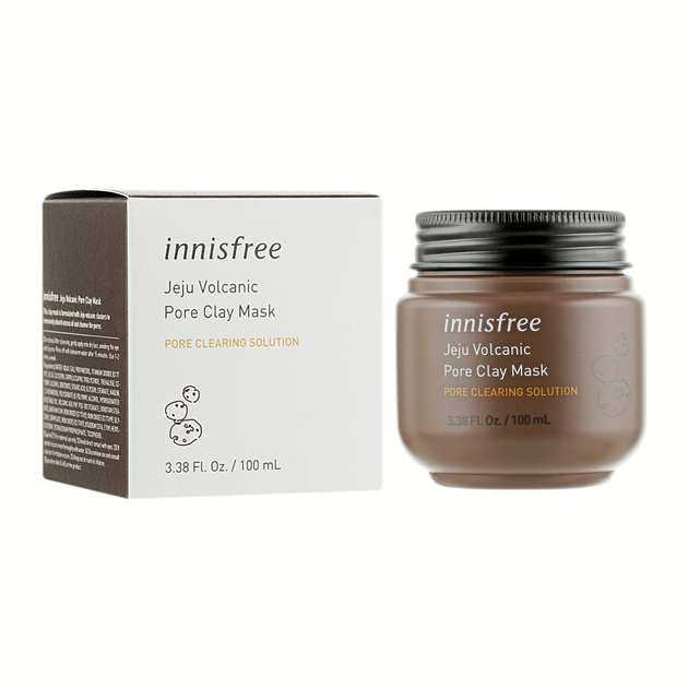 Очищувальна маска із вулканічним попелом Innisfree Jeju Volcanic Pore Clay Mask Original, 100 мл - зображення 2