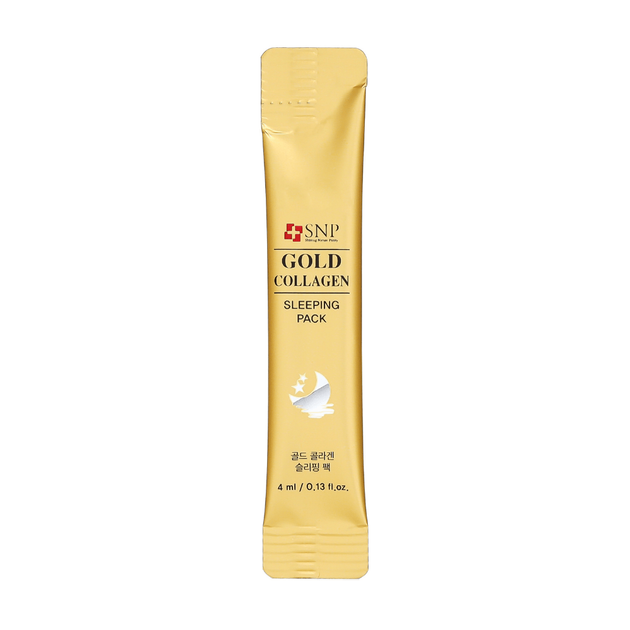 Ночная маска с золотом и коллагеном SNP Gold Collagen Sleeping Pack, 4 ...