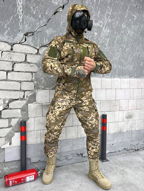Тактичний теплий військовий комплект Squad ( Куртка + Штани ), Камуфляж: Піксель, Розмір: M - зображення 2