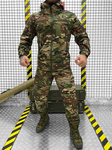 Тактичний теплий військовий комплект Aura ( Куртка + Штани ), Камуфляж: Мультикам, Розмір: M - зображення 1