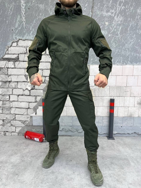 Тактичний військовий комплект Hydra ( Куртка + Штани ), Камуфляж: Олива, Розмір: S - зображення 1