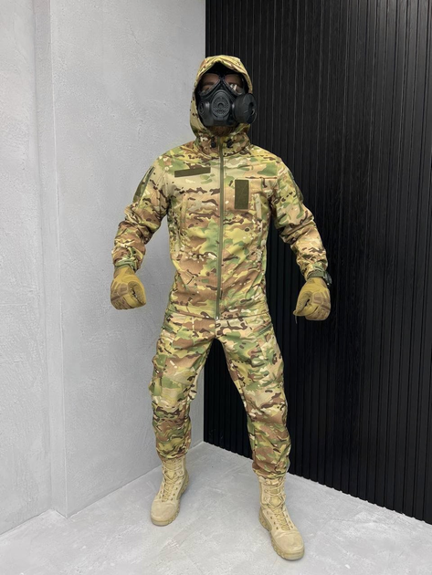 Тактический теплый военный комплект Pixar ( Куртка + Штаны ), Камуфляж: Мультикам, Размер: XXL - изображение 1