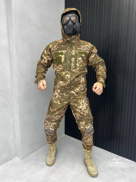 Тактический теплый военный комплект Plag ( Куртка + Штаны ), Камуфляж: Пиксель, Размер: XL - изображение 1