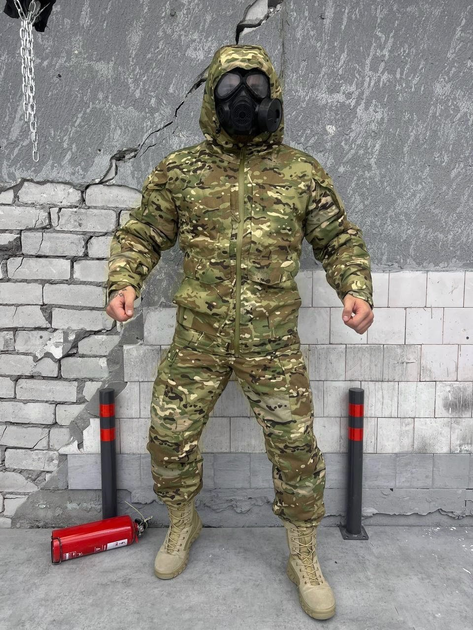 Тактический зимний военный комплект Squad ( Куртка + Штаны ), Камуфляж: Мультикам, Размер: XXXL - изображение 1