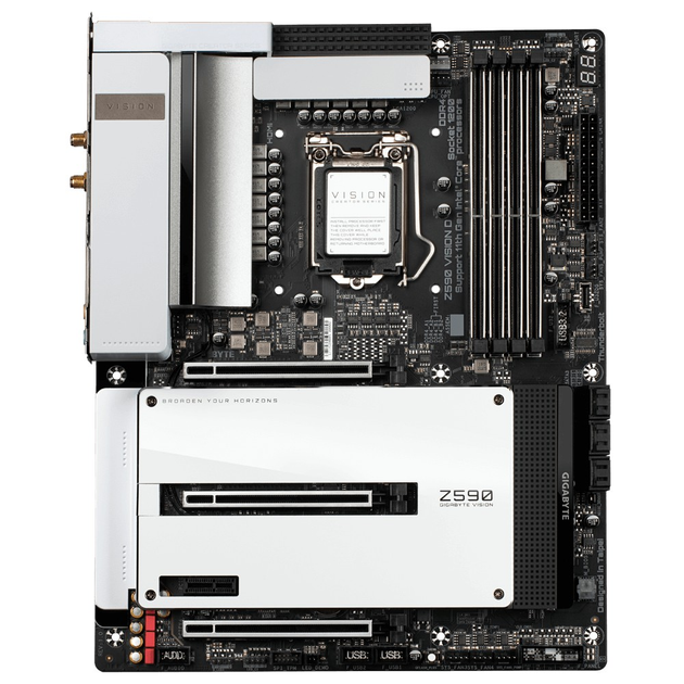 Материнская плата Gigabyte Z590 Vision D LGA 1200 (Z590 VISION D) Б/У ...