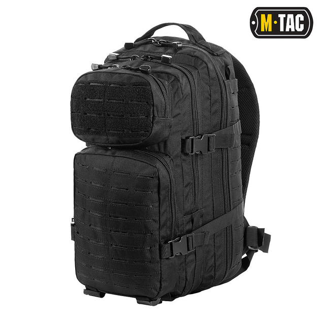 Тактичний штурмовий рюкзак M-TAC Assault Laser Cut 30L Чорний 45x27x22 (9055) - зображення 1