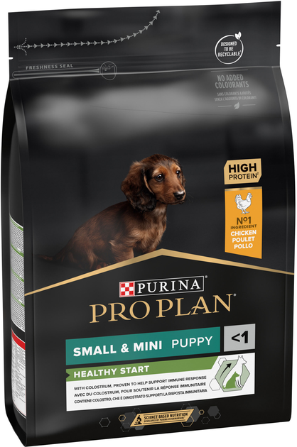 Сухий корм Pro Plan Small and Mini Puppy Healthy Start з куркою 3 кг (7613035114340) - зображення 2