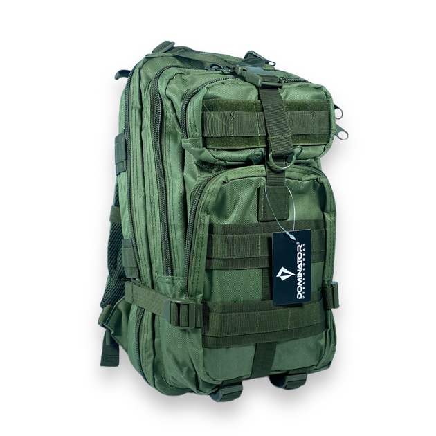 Рюкзак тактичний, штурмовий 18 л, 2 відділення, 2 фронтальні кармани, розмір 45*23*18 см, хакі - зображення 2