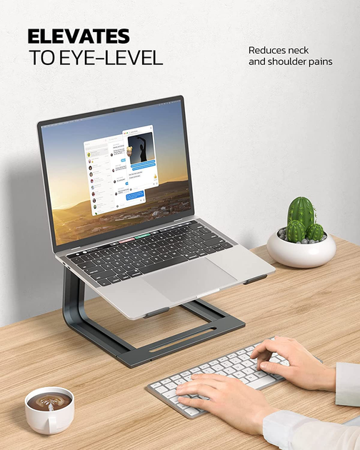 Підставка для ноутбука VHG LS13 складана Laptop Stand Portable Grey - изображение 2