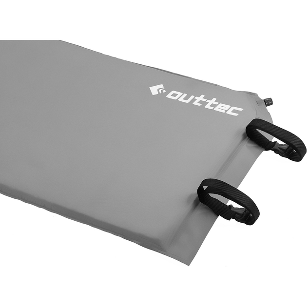 Самонадувающийся коврик Outtec с подушкой гладкий серый для похода удобный - изображение 4