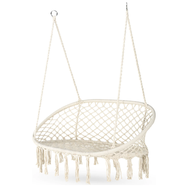 Садовые качели Outtec Boho бежевые подвесные для релакса для сада - изображение 3