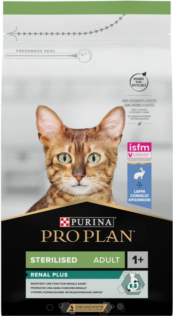 Сухий корм для стерилізованих кішок Purina Pro Plan Sterilised Adult 1+ з кроликом 1.5 кг (7613033566325) - зображення 1