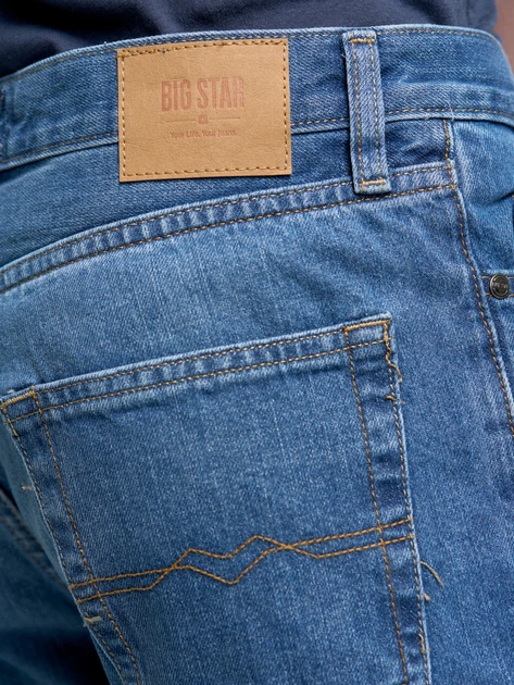 Jeansy regular fit męskie Big Star 110219 114 W34L30 Light Jeans (5901437287550) - obraz 4