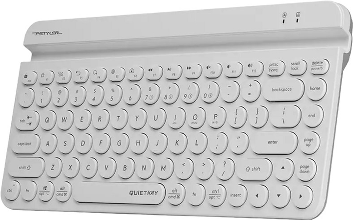 Клавіатура бездротова A4Tech Fstyler FBK30 Wireless White (A4TKLA47187) - зображення 2