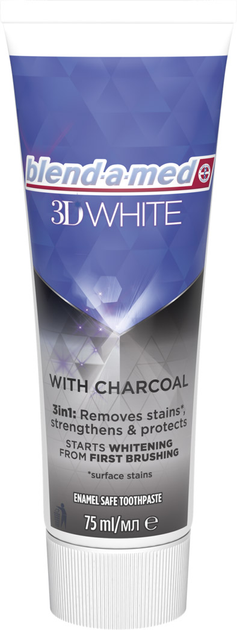 Pasta do zębów Blend-a-med 3D White Charcoal 75 ml (8006540793114) - obraz 2