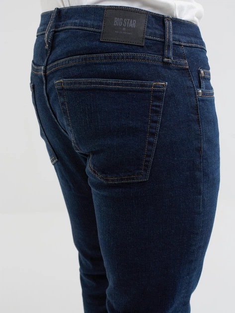 Jeansy slim fit męskie Big Star 110263 528 W31L34 Dark Jeans (5901437550166) - obraz 4