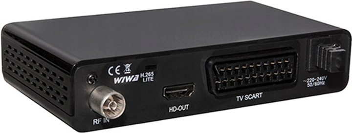 Tuner cyfrowy dekoder telewizji naziemnej WIWA DVB-T/T2 H.265 LITE 2790Z (5907678819505) - obraz 3