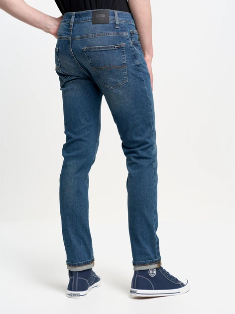 Jeansy skinny męskie Big Star 110280 495 W34L32 Niebieskie (5901437629022) - obraz 2