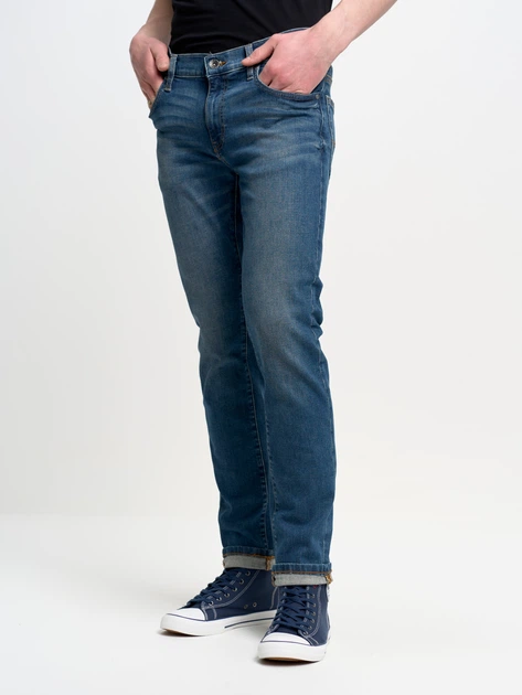 Jeansy skinny męskie Big Star 110280 495 W34L36 Niebieskie (5901437629046) - obraz 4