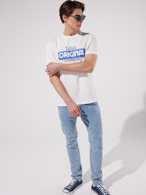 Футболка мужская Lee L231734 XL Off White (8682344541771) – в интернет ...