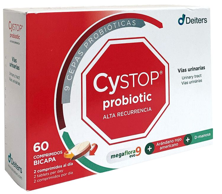 Probiotyki Deiters Cystop Probiotic 60 caps (8430022004809) - obraz 1