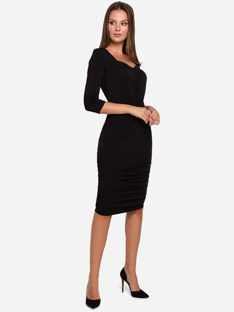Сукня жіноча Makover K006 XXL Чорна (5903068458033) - зображення 1